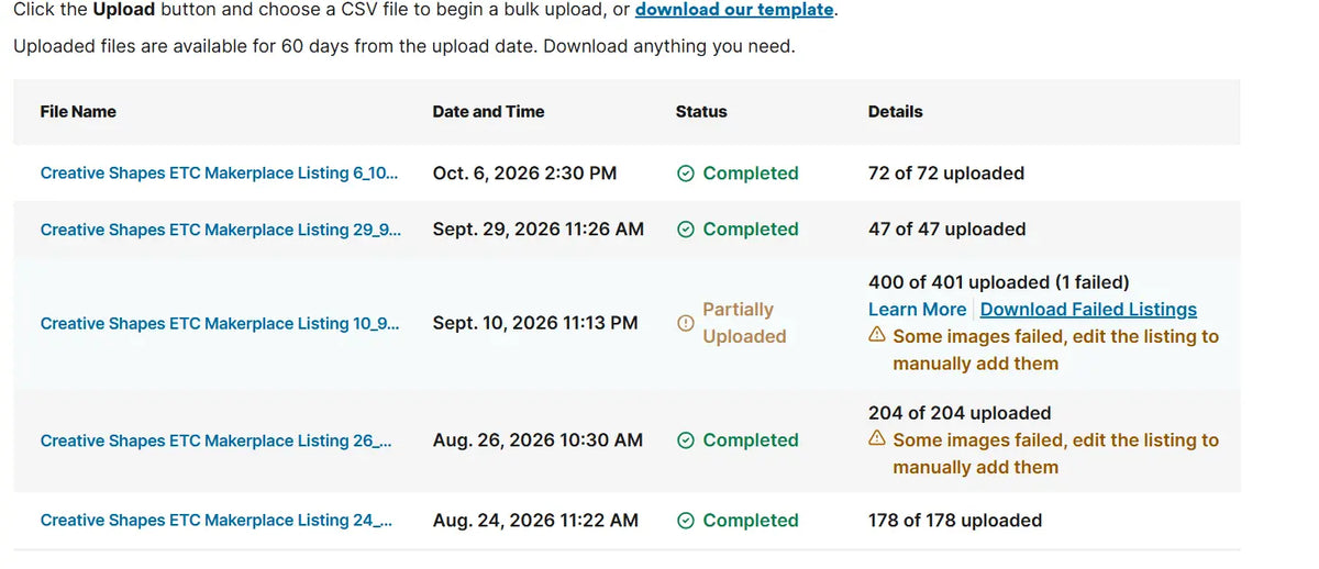 2. Batch Uploads and Format Optimization